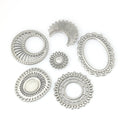 Stainless Steel Geometric Circular Pendant Earrings Necklace Bracelet Diy Stainless Steel Jewelry Accessories