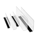 Wholesale Clear Plastic L Shape Magnetic Freezer Commercial Refrigerator Shelf Dividers with Stop for Roller Shelf