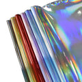 Waterproof Material Holographic Iridescent  Pu Leather Fabric for Shoes