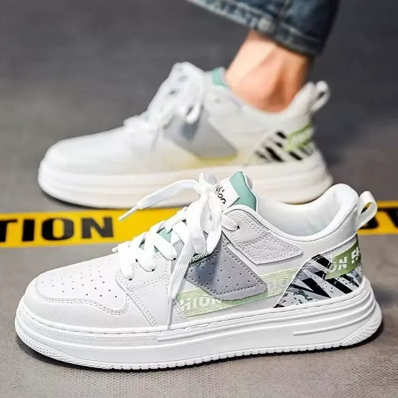 Fashion Comfort Lace-up Men Sneakers Spring Thick Sole Sport Shoes Men Shoes 2026