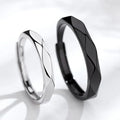 SC Hot Sale Korean Black Silver Couple Rings Gift Trendy Open Adjustable Rings Fashion Simple Designer Rings for Couple