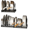Multi-Function Jx-Adjustable Retractable Iron Metal Kitchen Organizer Shelf Pot Cover Storage Rack