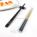 Eco-Friendly Reusable Potable Custom Logo Two Sizes Plastic Transparent Case and Chopsticks Set