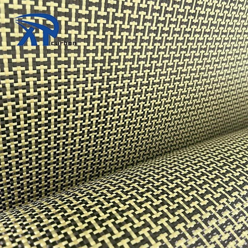 1.5m Width 3k Aramid I-shaped Weaved Carbon Aramid Hybrid Fiber Cloth Aramid Carbon Fiber Fabrics