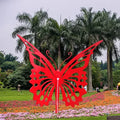 Giant Garden Insect Outdoor Metal Sculpture Stainless Steel Butterfly for Landscape