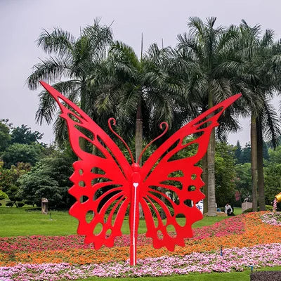 Giant Garden Insect Outdoor Metal Sculpture Stainless Steel Butterfly for Landscape