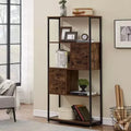 Living Room Furniture Bookcases Wholesale Multi-level Wooden Storage Rack Steel Combined Bookcases