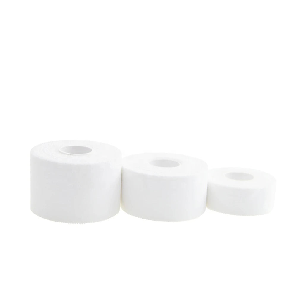3.8cm*13.7m Cotton Sports Tape Porous Loose Thread Flexible Breathable Good Unwind Tension and Tensile Strength