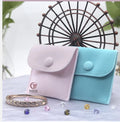 2026 Luxury Velvet Suede Double Side Velvet Jewelry Bag Custom Faux Suede Jewelry Pouch Jewelry Pouch with logo
