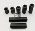 Black Nylon Standoff M3 M4 Female to Female Nylon Plastic Spacer Pillar Long Hex Nut Coupling Nut