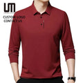 Clearance Sales Spring Autumn Men Casual Long Sleeve Button up T Shirt - Plus Size Turn Down Collar Shirt Breathable for Daily