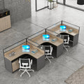 Customized High-End Modern Style Office Workstation Table Convertible 4/6/8/10 Person Desk with Drawers New Design Computer Desk
