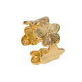 BM Non Tarnish Jewelry Wholesale 18k Gold Stainless Steel Flower Women's Ring