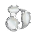 18K Gold Plated Brass Jewelry Opal Ear Clip Without Piercing Ear Clip Accessories Single Earring E221360