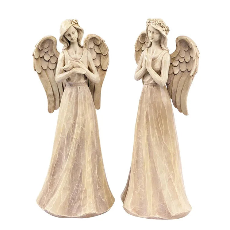 Polyresin Angels Set of 2 Assorted Praying Angel MegaBDM