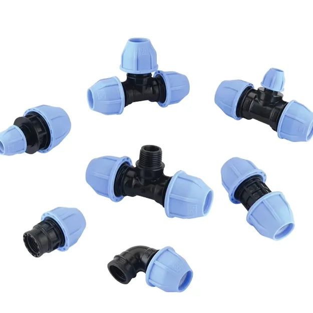 High Quality Agriculture Irrigation Garden Pp/pe Compression Fittings  Hdpe Compression Fitting  for Water Supply