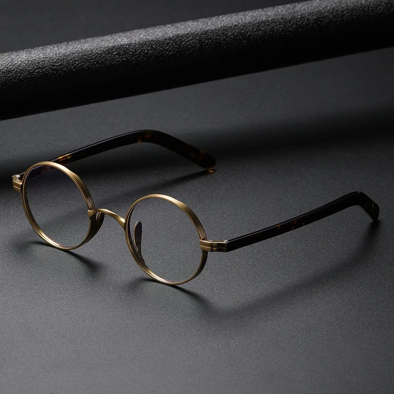Eyewear Acetate Optical Frames Manufacturers with Titanium Frame Glasses Acetate Front with Titanium Temple Stocks KMN101
