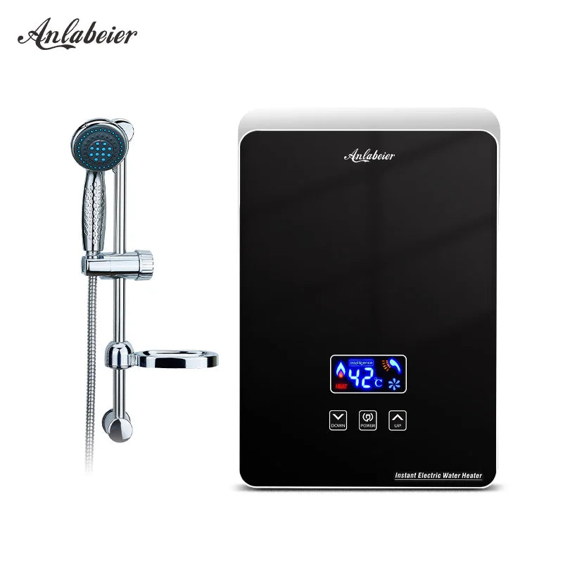 Luxury Bathroom Decoration Water Heater 220v Wall Mount Hotel 3500w Instant Water Boiler No tank