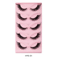 Best Quality 5 Pairs False Eyelashes Private Label Cat Eye Full Strip Eyelashes Handmade Natural Wispy 3D Faux Mink Eyelashes