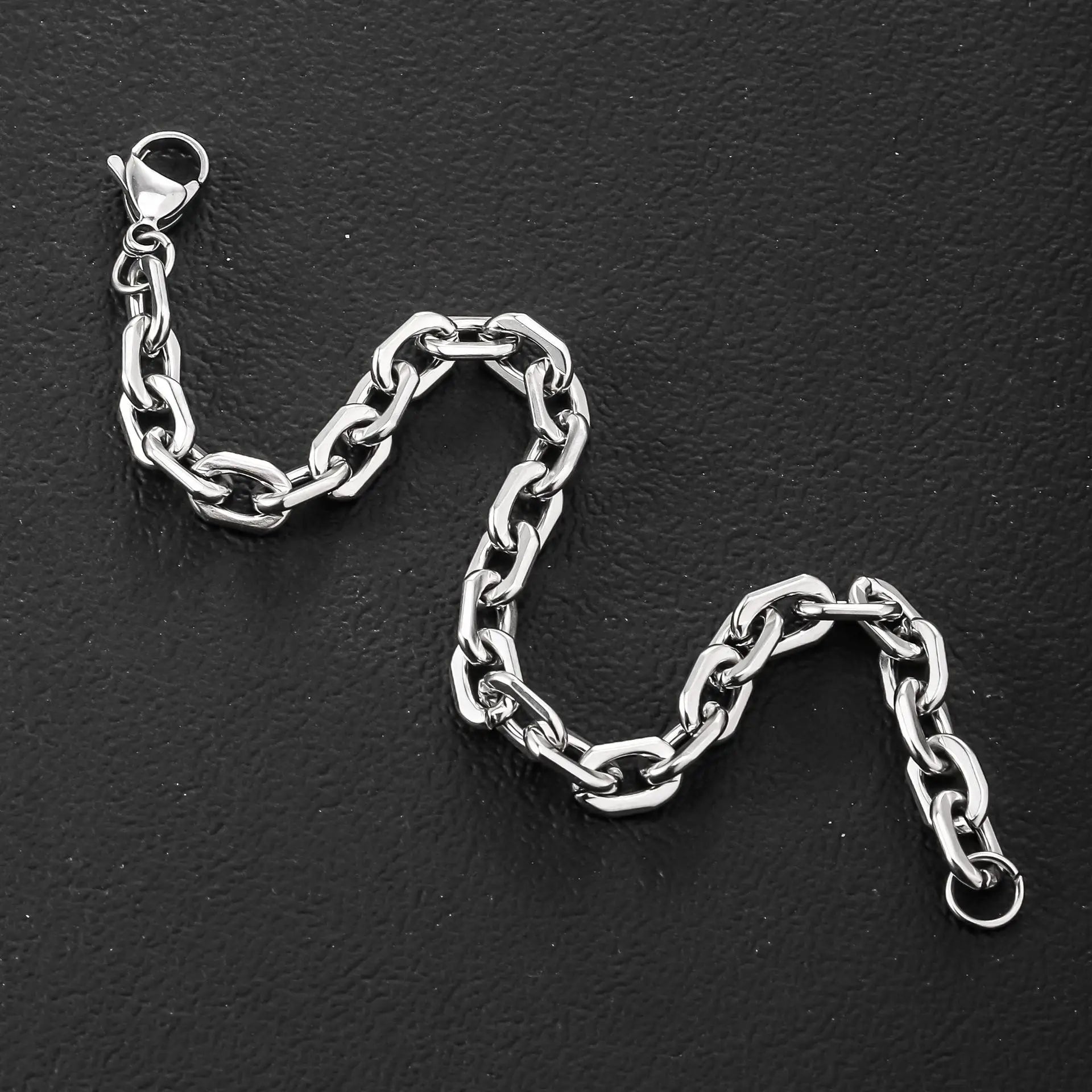 Wholesale Stainless Steel Men Jewelry Pulseira Corrente Hombre Brazaletes Pulsera De Cadena Chunky Chain Bracelet for Men