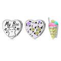 Heart Shape Bead Ice Cream Authentic 925 Sterling Silver Charm for Reflexions Bracelets Women Jewelry Accessories Gifts for Girl