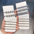 Korean Flower Barrettes Bobby Pins Hair Clips Accessories Set Bling Big Diamond Crystal Rhinestone Hair Pin for Party Wedding