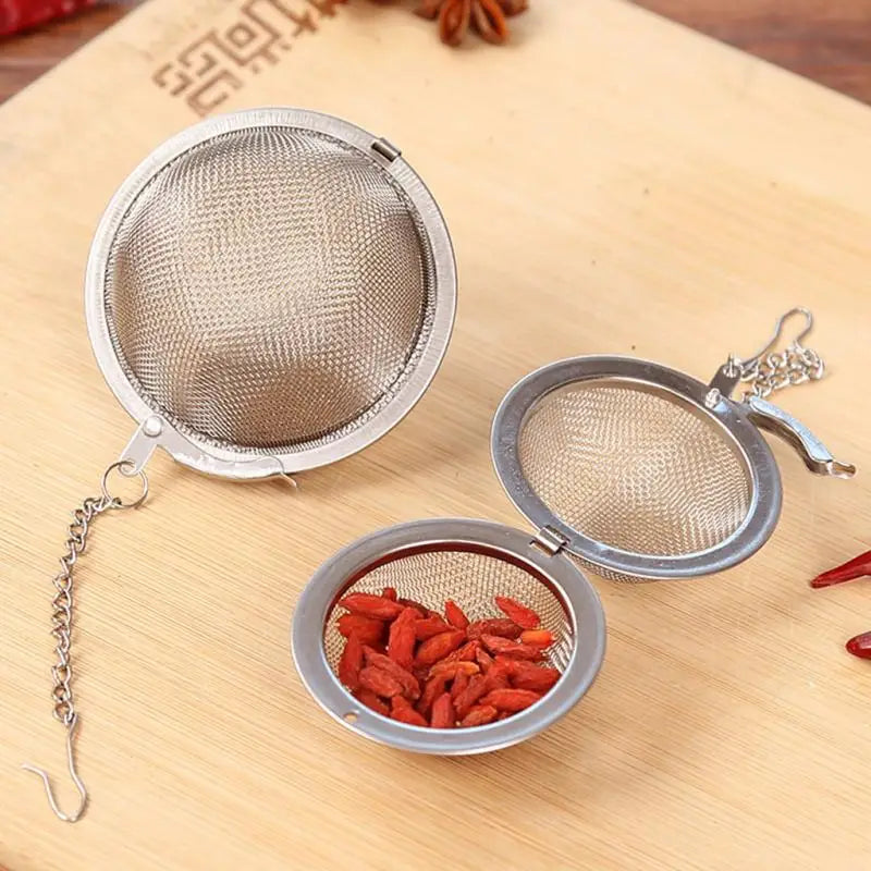 Ball Shape 4.5cm 5.5cm 7cm 9cm Stainless Steel Mesh Tea Balls Tea Infuser Tea Strainer