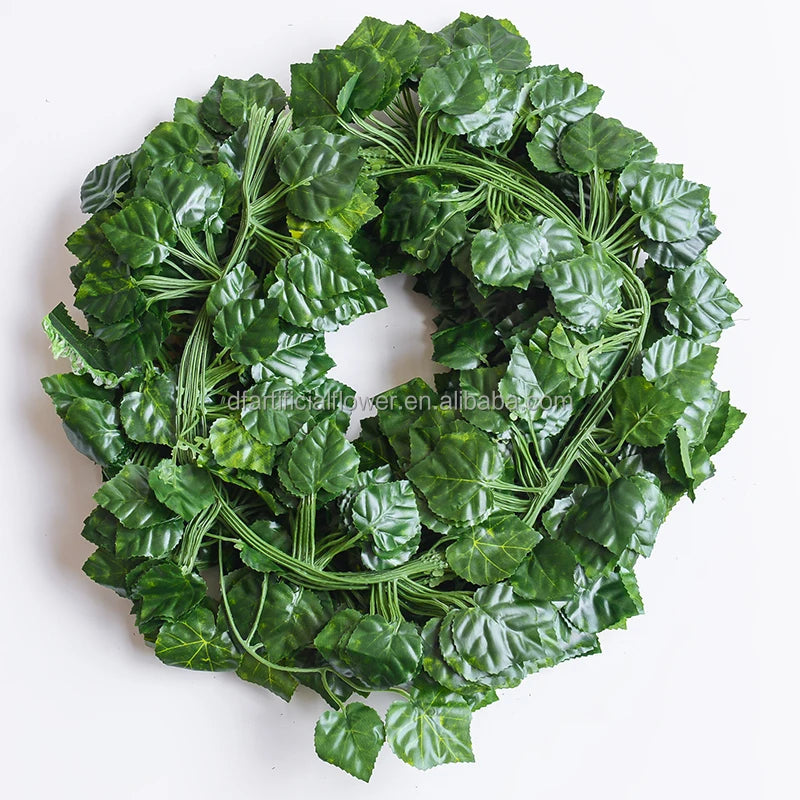 New Ivy Artificial Foliage Plant Garden Outdoor Green Wall Decoration Ivy Leaf Artificial Grape Vines