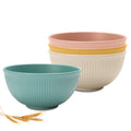 Wheat Straw Bowl SetsUnbreakable Cereal Bowl 60 OZMicrowave and Dishwasher Safe BowlsSuper Big Bowl Sets BPA Free Eco