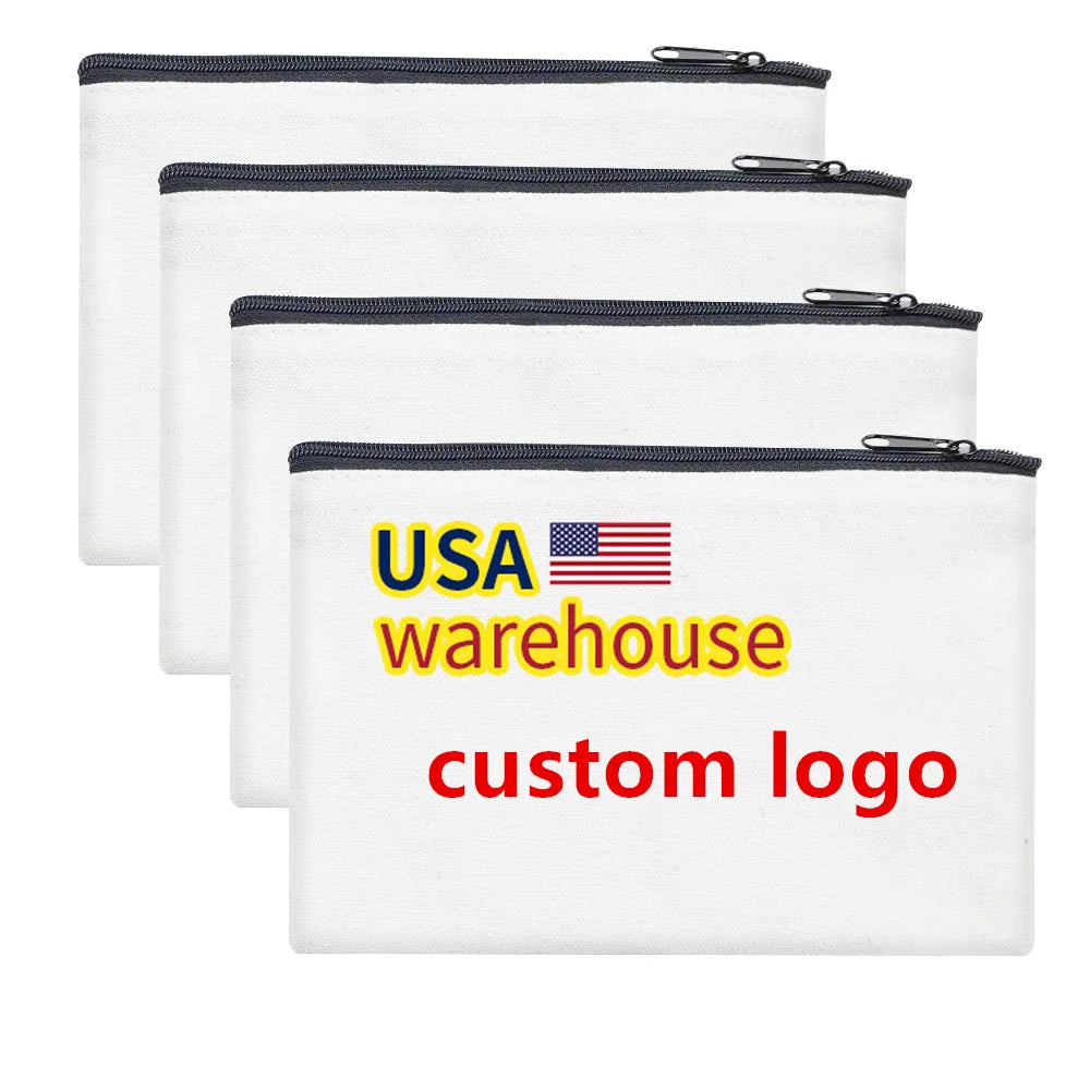 Sublimation Makeup Bags Promotional Gift Custom logo Quilted Cosmetic Bag Custom Private logo Customized Makeup Bag With logo