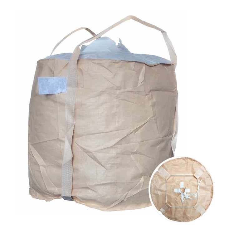 Sugar Price Per Ton China Loading 1-2ton Top Full Open Flat Bottom Waterproof Food Grade Reusable U-panel Fibc Bag