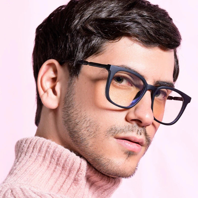 93395 New Bblue Light Proof Glasses TR90 Ultra Glasses for Men Women Optical Fashion Computer Eyeglasses