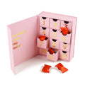 Custom Design Cosmetic Makeup Drawer Present Adhesive Folded Folders for Chocolate Advent Coffee Calendar Countdown Packaging