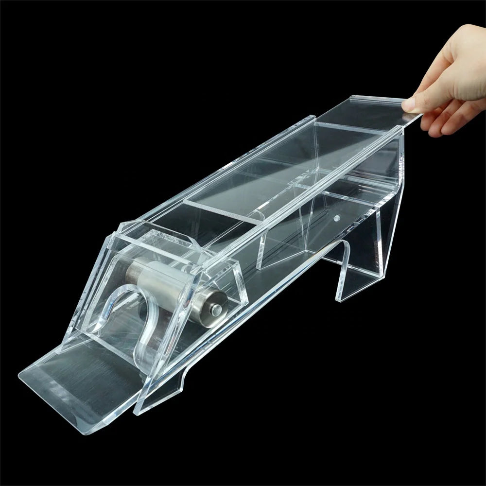 Manufacturers  Sell Poker Dealer Shoe with Lid Transparent Acrylic High-heeled Plastic Dealer Shoe for Blackjack Casino Games