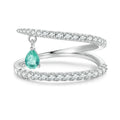HOT 925 Sterling Silver Double Layer Stackable Ring Geometric Circle Ring for Women Original Design Jewelry Birthday Gift BSR417
