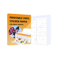 Cute Rectangular Vinyl Label PP Adhesive Waterproof Square Round Circle Die Cut Sticker for Stationery/Jar/Bottle Label