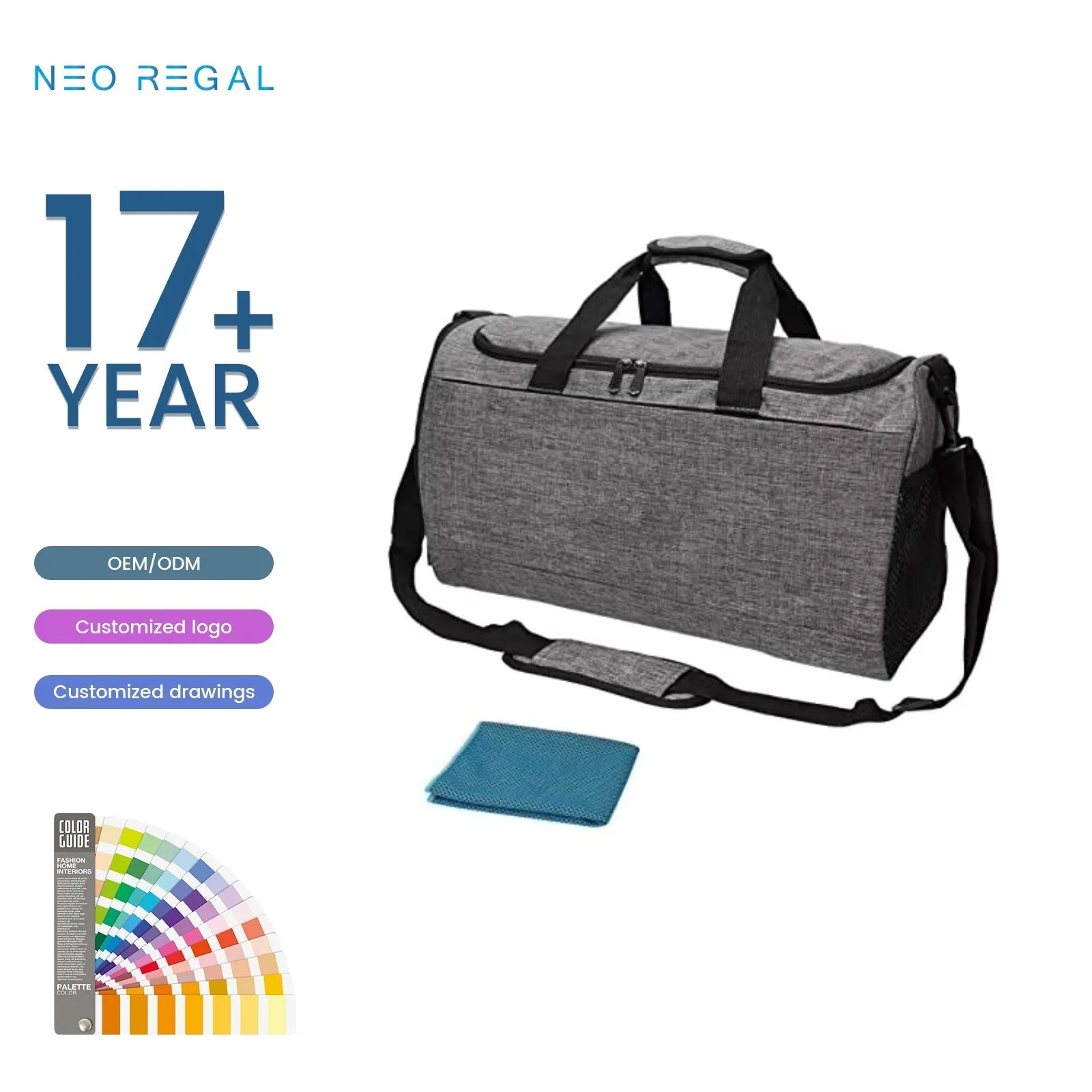 High Quality Polyester Casual Sports Gym Bag with Shoes Compartment Waterproof Eco-Friendly for Outdoor Use Unisex