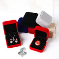 In Stock Velvet Earrings Pendant Jewelry Set Storage Display Box Case Organizer 7*8.5*4 cm