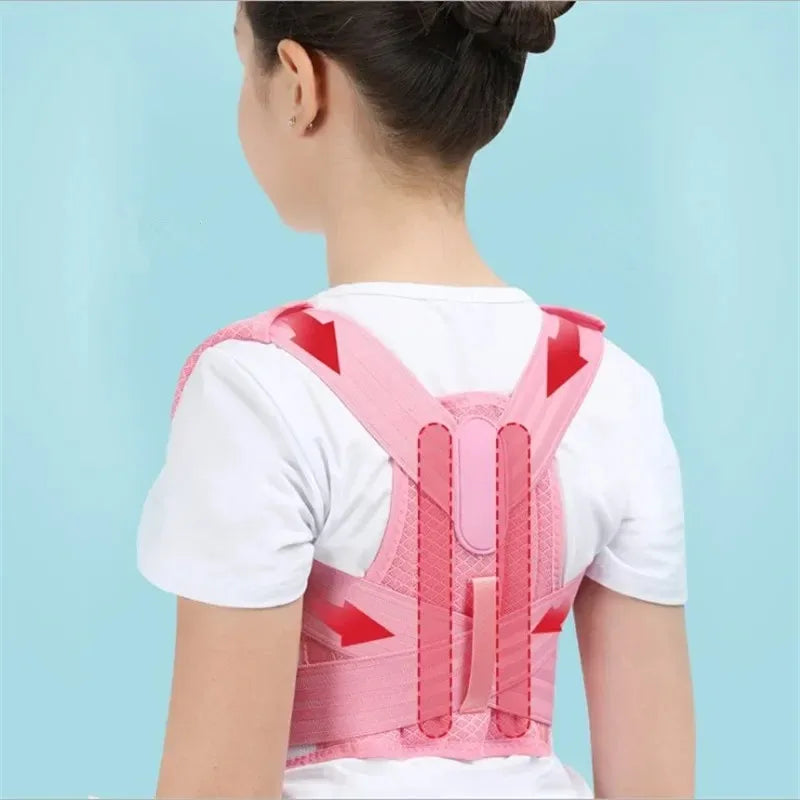 Children Back Posture Corrector Orthopedic Corset Shoulder Lumbar Waist Support Correction for Kids Teens Straighten Upper Belt