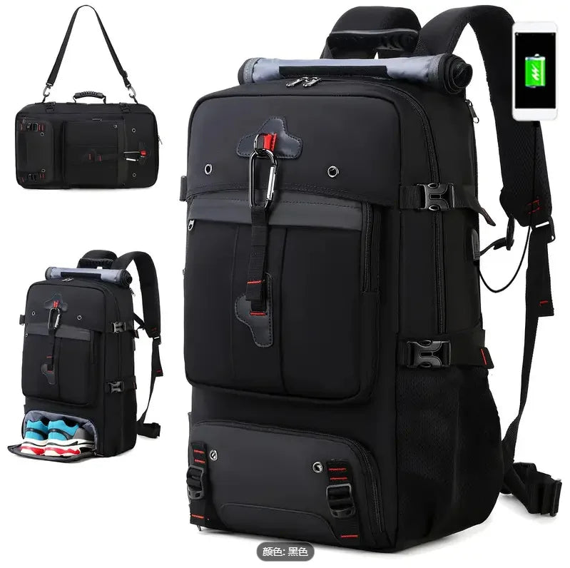 New Travel Backpack Premium Sense Multifunctional Travel Men's Crossbody Extra Large Mountaineering Luggage Backpack School Bag