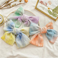 Wholesale Hair Bows With Clips Fashion Women Tie Dye Hair Barrette Bow