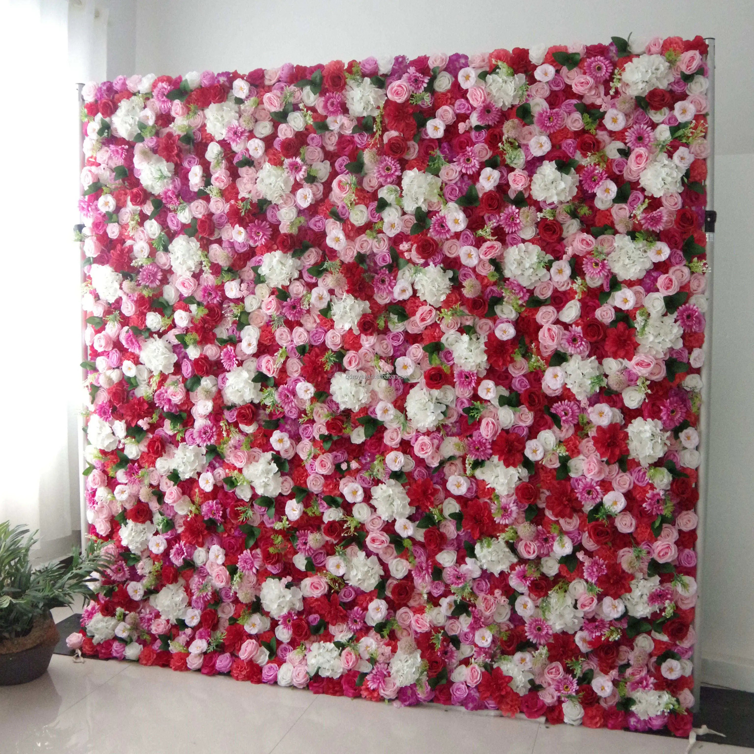 Customized Multiple Flowers Wall Backdrop Photo Booth Backdrop Decoration for Wedding Decoration