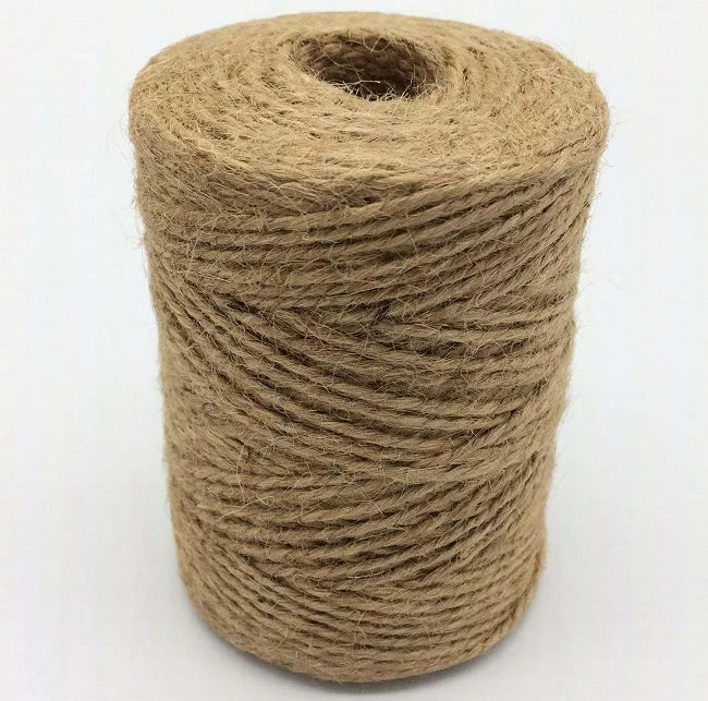 Factory Direct Sales High Strength 1mm/2mm/3mm Natural Jute Twisted Rope Garden Twine 100m Length