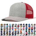 Custom logo 6 Panel All Colors Richardson 112 Trucker Hats Mesh With Leather Patches Camo Customized Embroidery 2two Tone Gorras