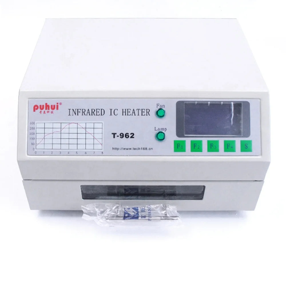 T-962 Desktop Reflow Oven Infrared IC Heater Soldering Machine 800W 180 X 235mm T962 for BGA SMD SMT Rework