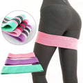 Portable Home Fitness Training Set Elastic Booty Hip Band High Elastic Polyester Fabric Circle Resistance Loop Bands