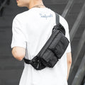 Big Black Mens Phone Wallet Crossbody Bag Purse for School