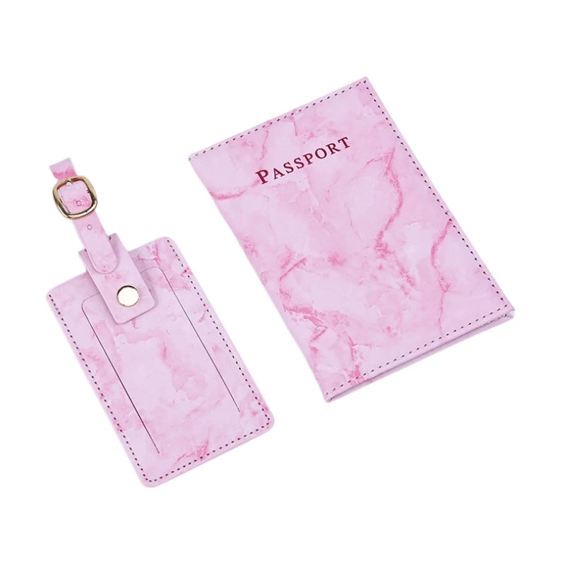 Passport Cover Cute Passport Book Holder for Travel Luggage Tag Set Airplane Travel Essentials Personalized Cruise Accessories