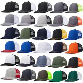 Ready to Ship Blank Golf Gorras Mesh 6 Panel Camo Truker Caps Embroidered Richardson 112 Trucker Hats Designs Custom