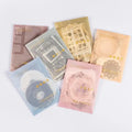 20sheets/pack Material Paper Embossed Postman Series Ins Hollow DIY Notebook Border Decoration Base Paper 6 Models